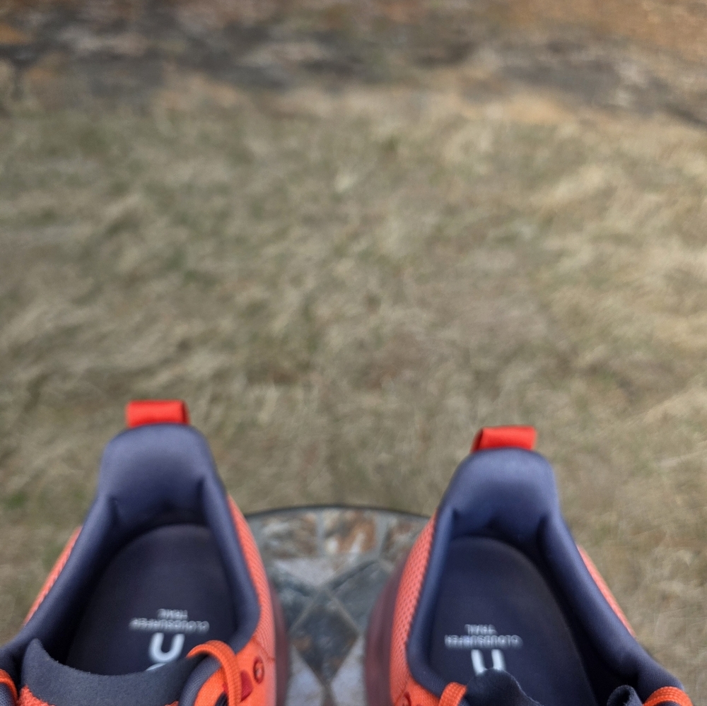 On Cloudsurfer Trail 3ME10112150 Flame Running Shoes Men Sz 11 Worn 1x With Box - Picture 9 of 11